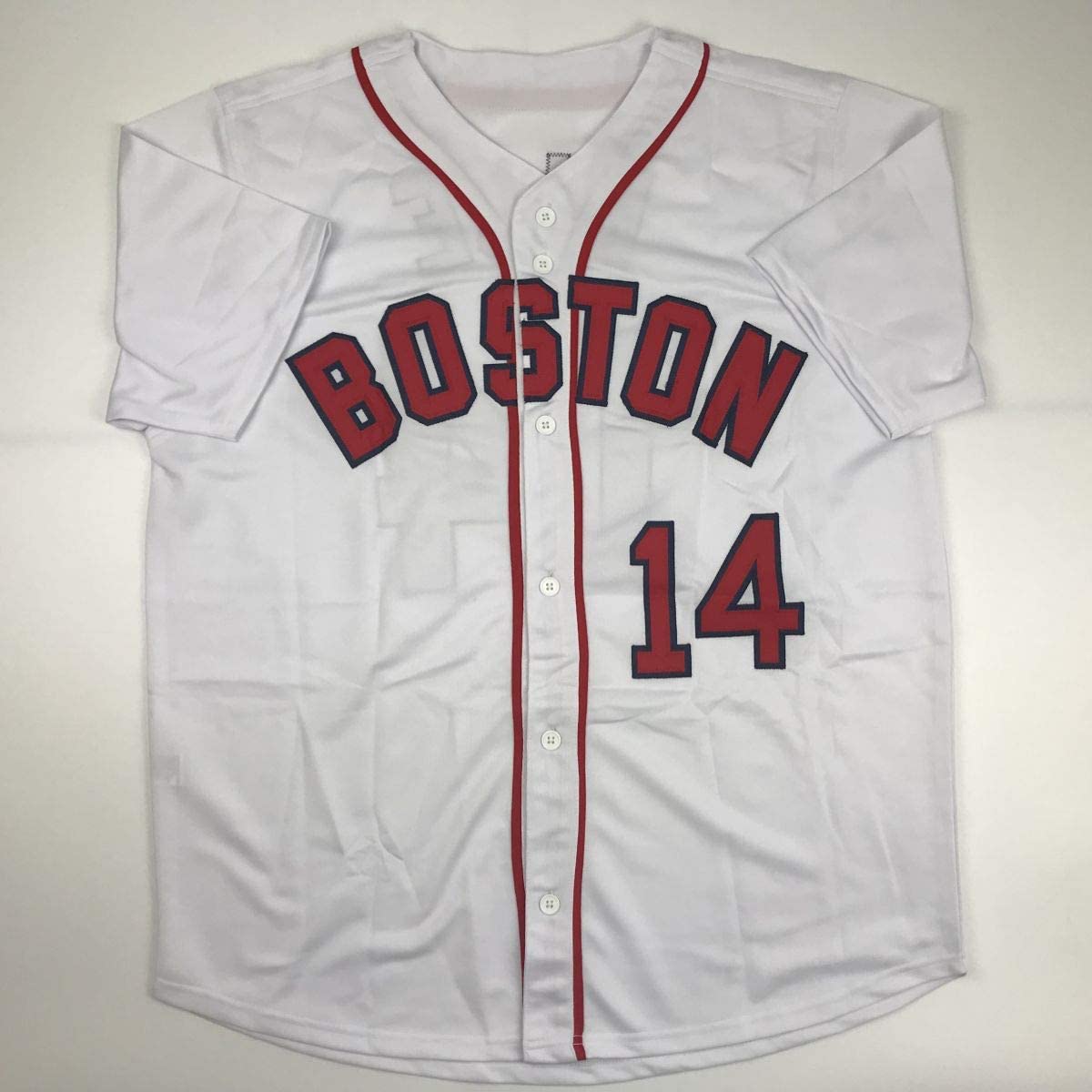 Autographed/Signed Jim Rice Boston White Baseball Jersey JSA COA