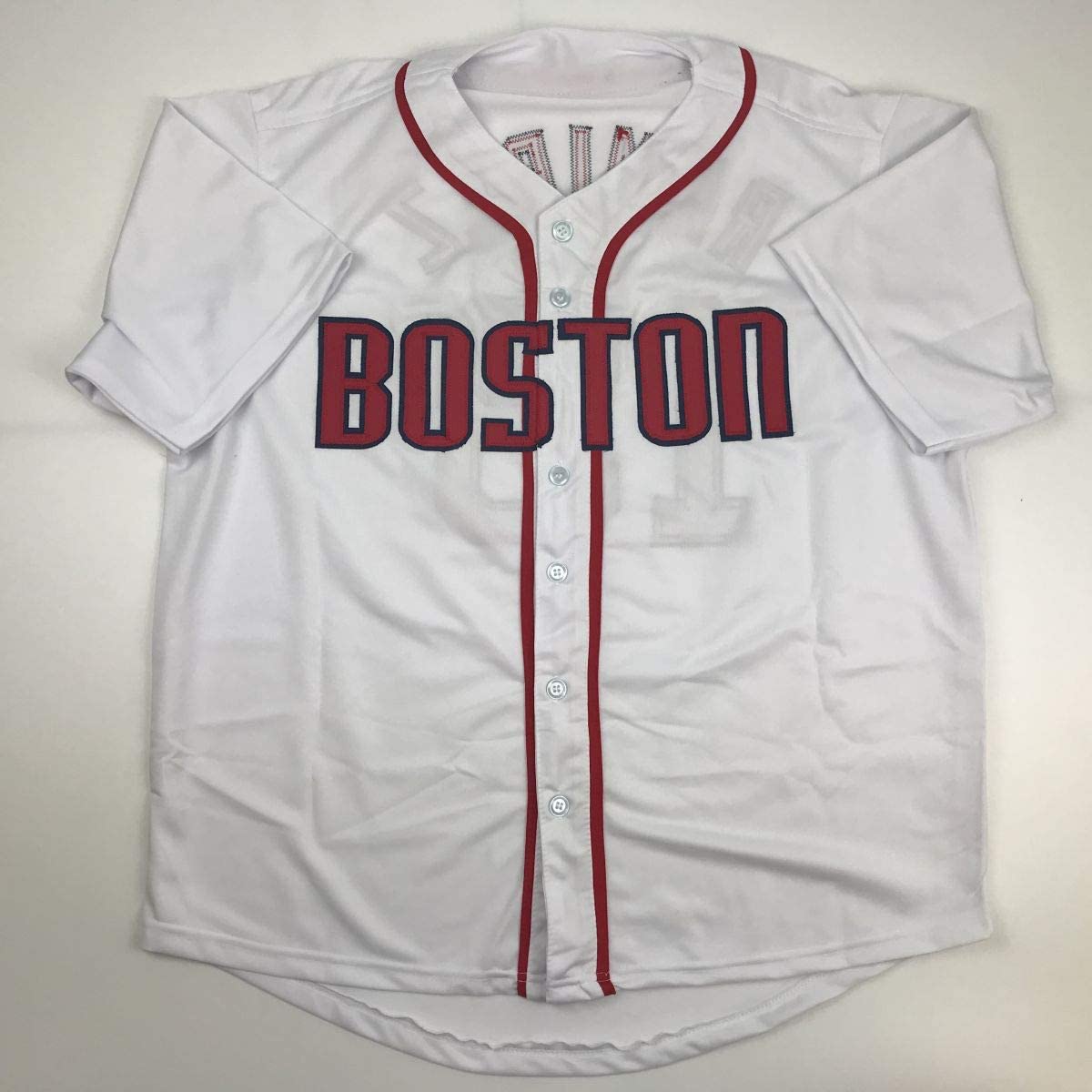 Autographed/Signed Hanley Ramirez Boston White Baseball Jersey JSA COA