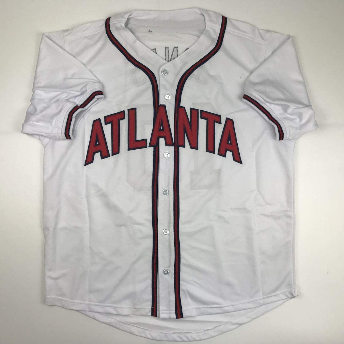 Autographed/Signed Chipper Jones Atlanta White Baseball Jersey PSA/DNA COA