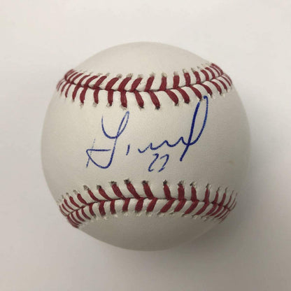 Autographed/Signed Jose Altuve Astros Rawlings Official Major League Baseball ROML JSA COA Auto