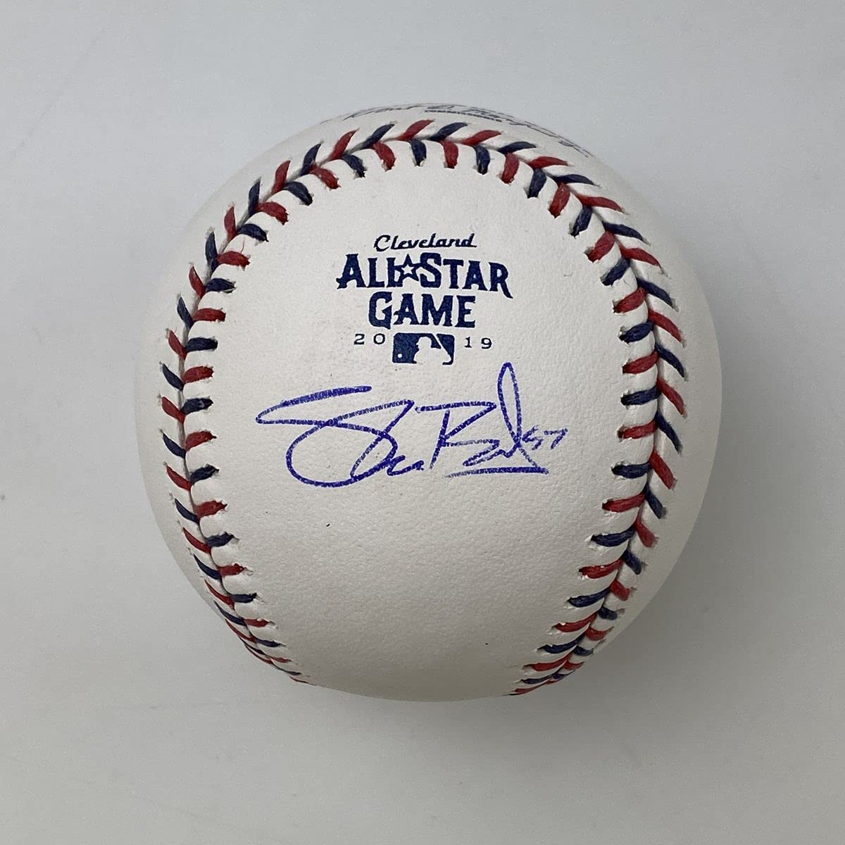 Autographed/Signed Shane Bieber 2019 All-Star Game Rawlings Official Major League Baseball ROML JSA COA
