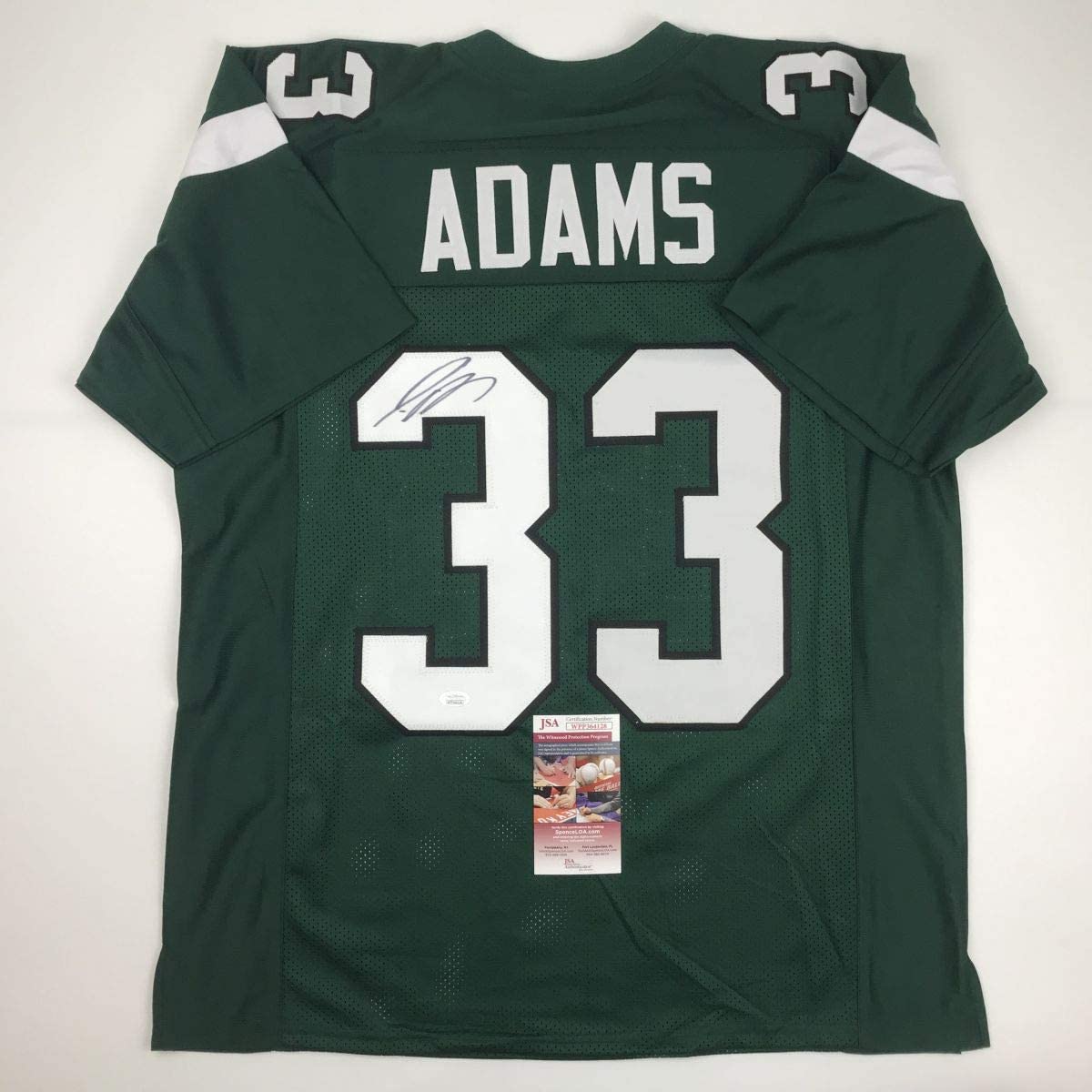 Autographed/Signed Jamal Adams New York Green 2019 Football Jersey JSA COA
