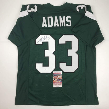 Autographed/Signed Jamal Adams New York Green 2019 Football Jersey JSA COA