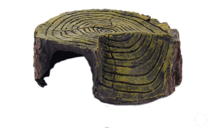 Realistic Resin Tree Stump Hideaway & Basking Platform