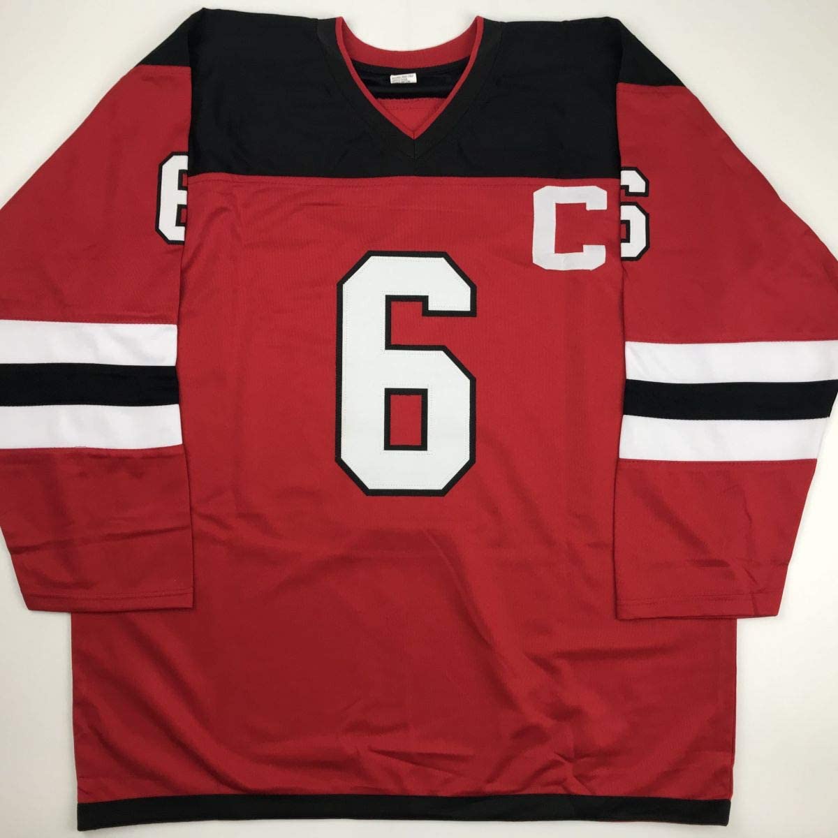 Autographed/Signed Andy Greene New Jersey Red Hockey Jersey PSA/DNA COA