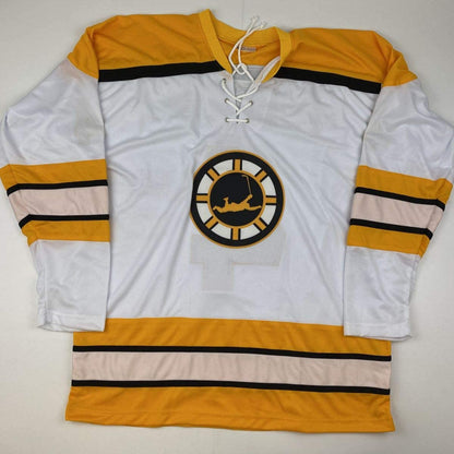 Autographed/Signed Bobby Orr Boston White Hockey Jersey JSA & GNR COA