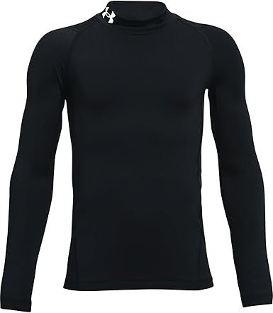 Under Armour Boys' ColdGear Mock Long Sleeve T-Shirt
