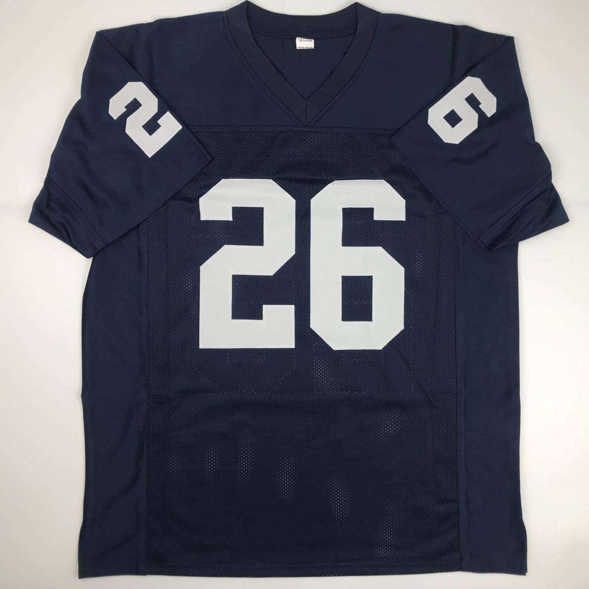 Autographed/Signed Saquon Barkley Penn State Blue College Football Jersey JSA COA