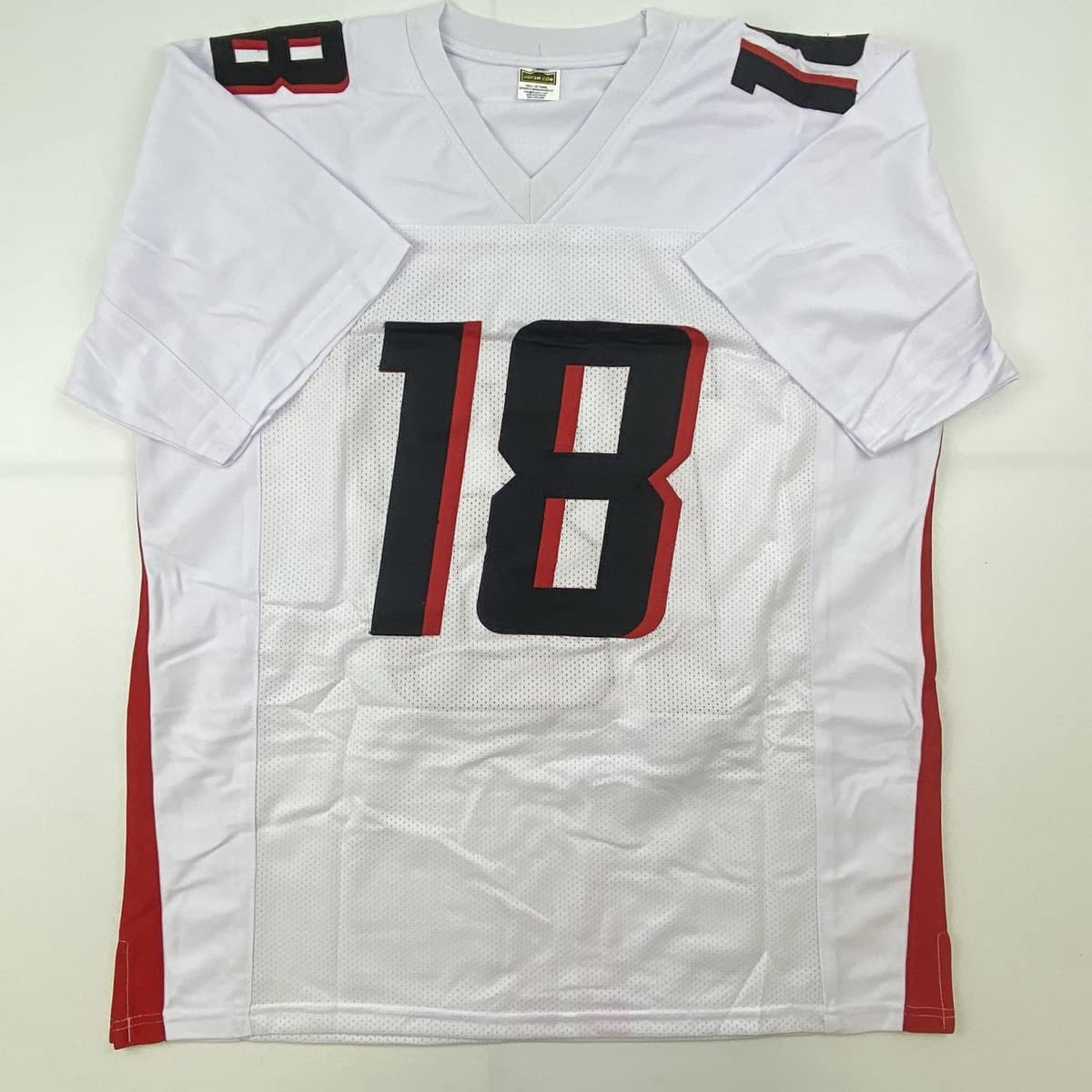 Autographed/Signed Calvin Ridley Atlanta White Football Jersey JSA COA