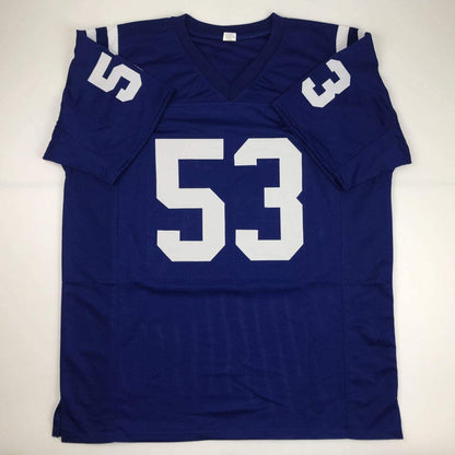 Autographed/Signed Darius Shaquille Leonard Indianapolis Blue Football Jersey JSA COA