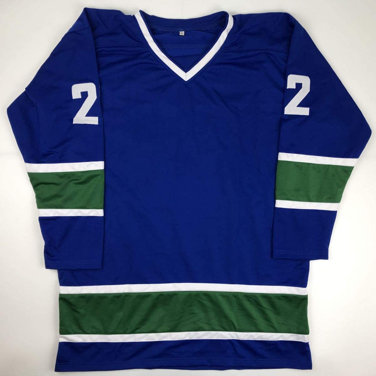 Autographed/Signed Daniel Sedin Vancouver Blue Hockey Jersey JSA COA Holo Only