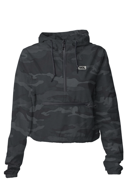 Lightweight Pullover Crop Windbreaker