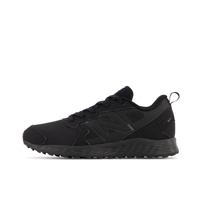 New Balance Kid's Fresh Foam 650 V1 Lace-up Running Shoe, Black/Black, 2 Little Kid