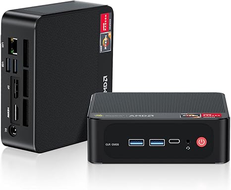 Beelink SER5 Pro Mini Desktop Computer, 16GB DDR4 RAM 500GB NVMe SSD | AMD Ryzen 7 Pro 5850U(8C/16T, Up to 4.4GHz)