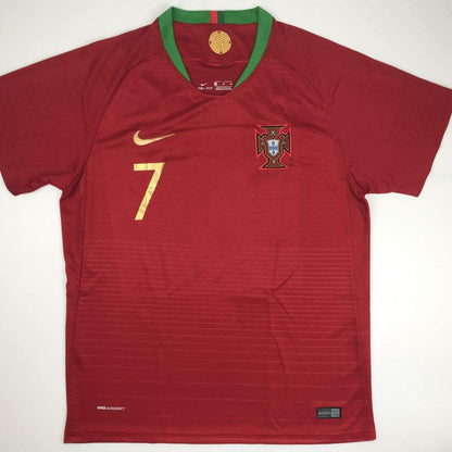 Autographed/Signed Cristiano Ronaldo Portugal Red World Cup Soccer Futbol Jersey Beckett BAS COA