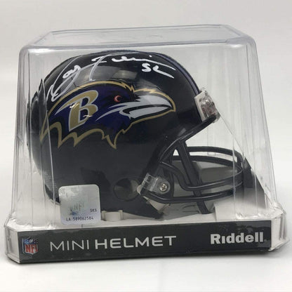 Autographed/Signed Ray Lewis Baltimore Ravens Football Mini Helmet PSA/DNA COA