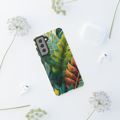 Tropical Leaf Tough Phone Case