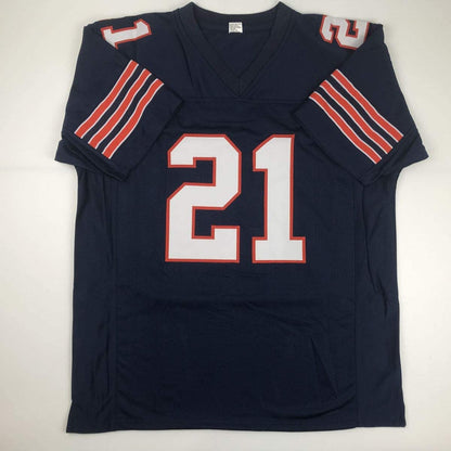 Autographed/Signed Haha Ha Ha Clinton-Dix Chicago Blue Block Football Jersey JSA COA