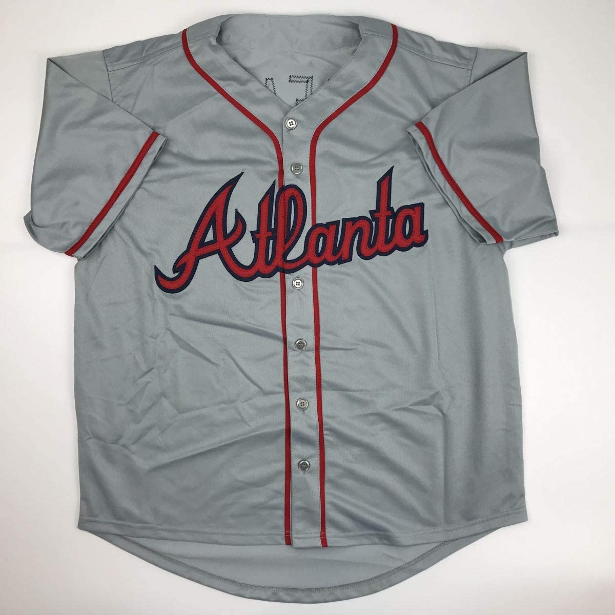 Autographed/Signed Freddie Freeman Atlanta Grey Baseball Jersey JSA COA