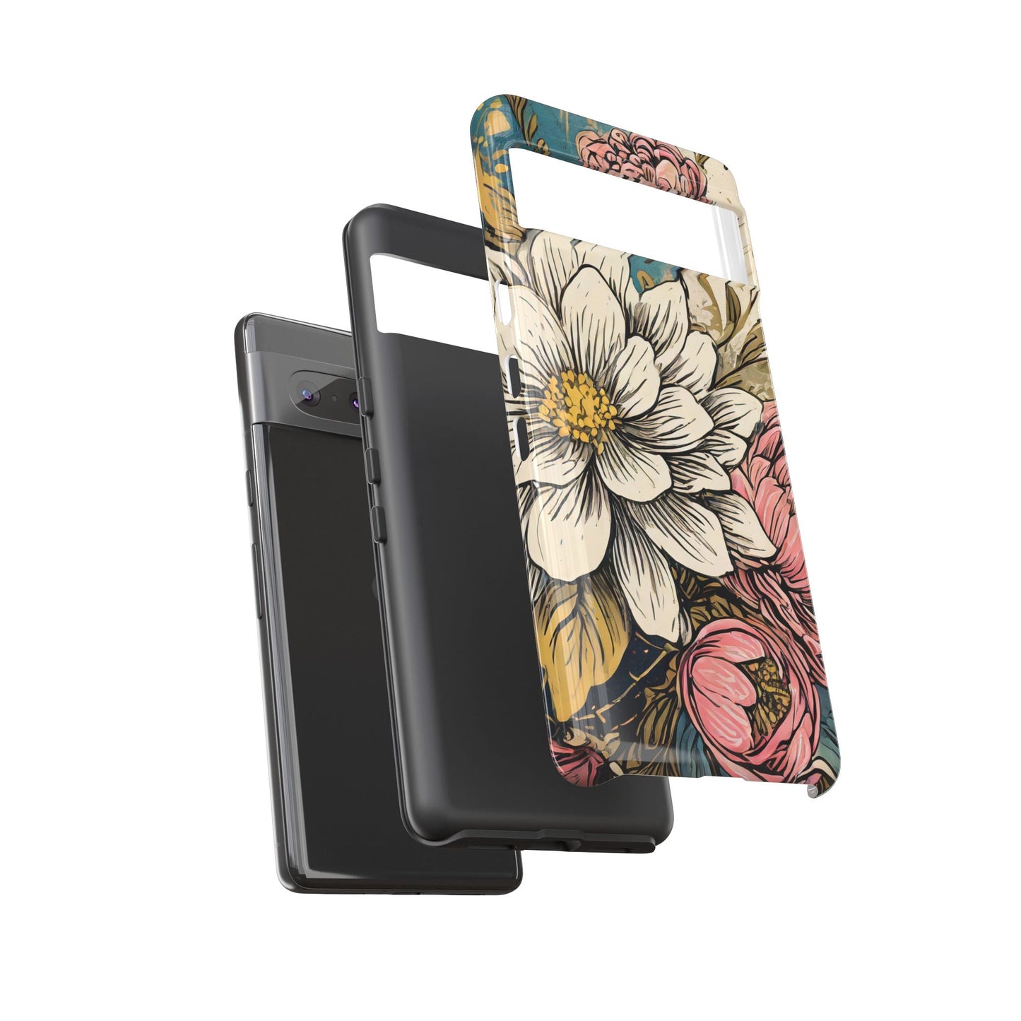 Beautiful White Floral Tough Case