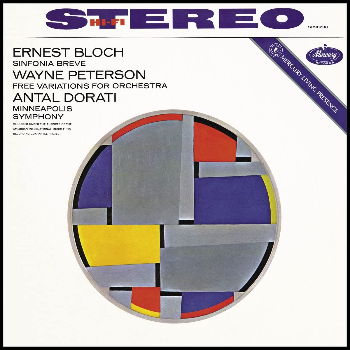 Bloch / Peterson / Dorati / Minneapolis Symphony - Bloch: Sinfonia Breve / Peterson: Free Variations [LP] Vinyl Record