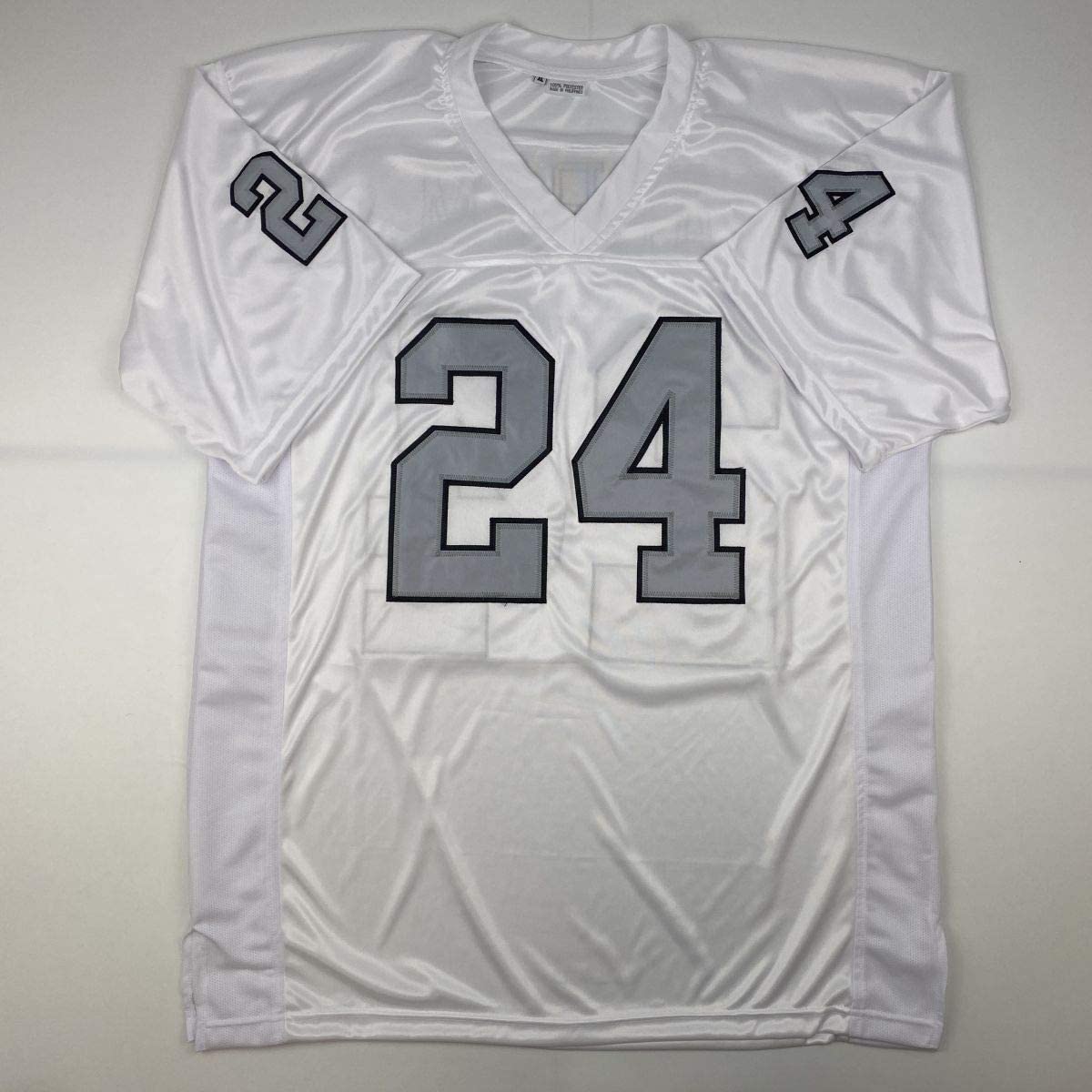 Autographed/Signed Johnathan Abram Las Vegas Oakland Color Rush Football Jersey JSA COA