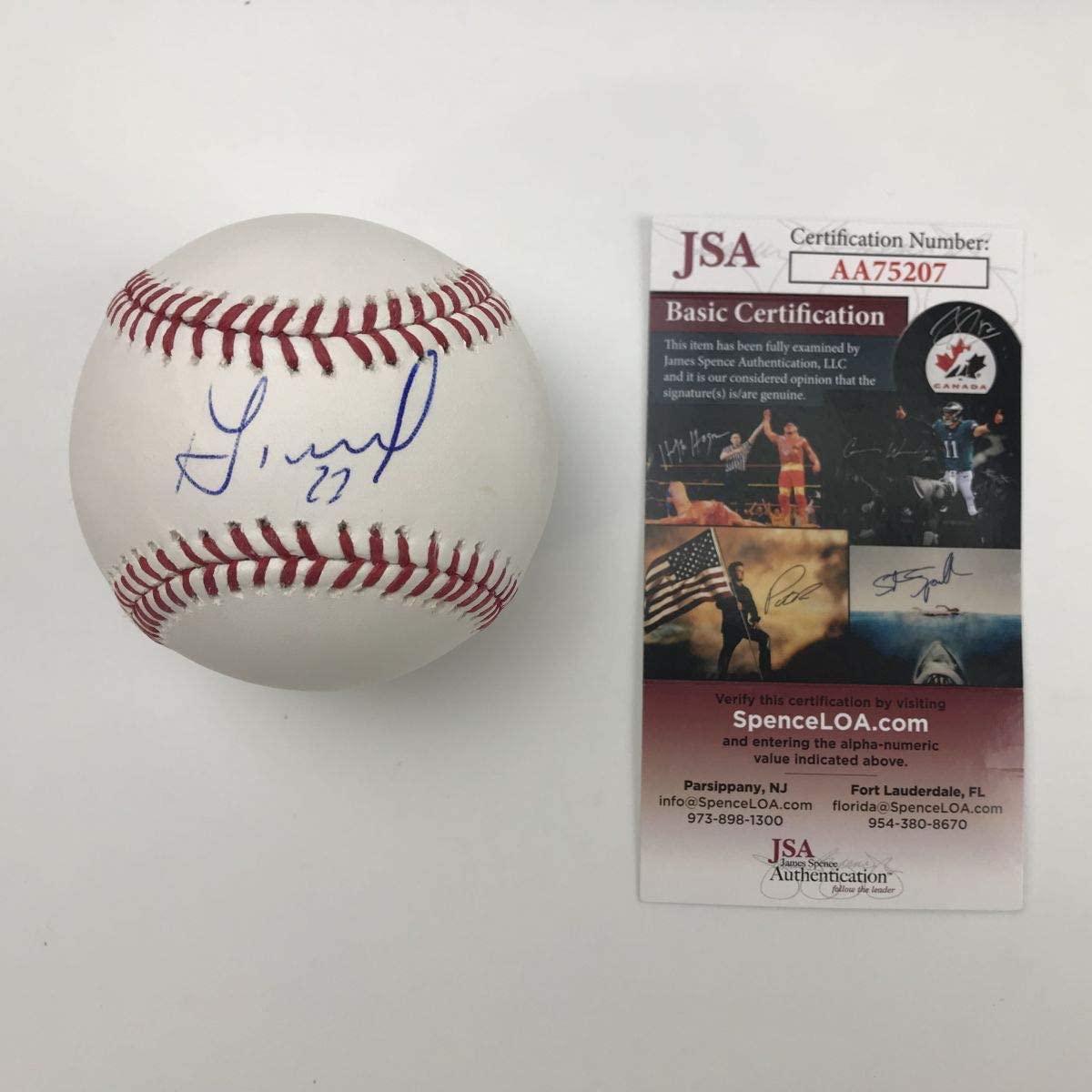 Autographed/Signed Jose Altuve Astros Rawlings Official Major League Baseball ROML JSA COA Auto