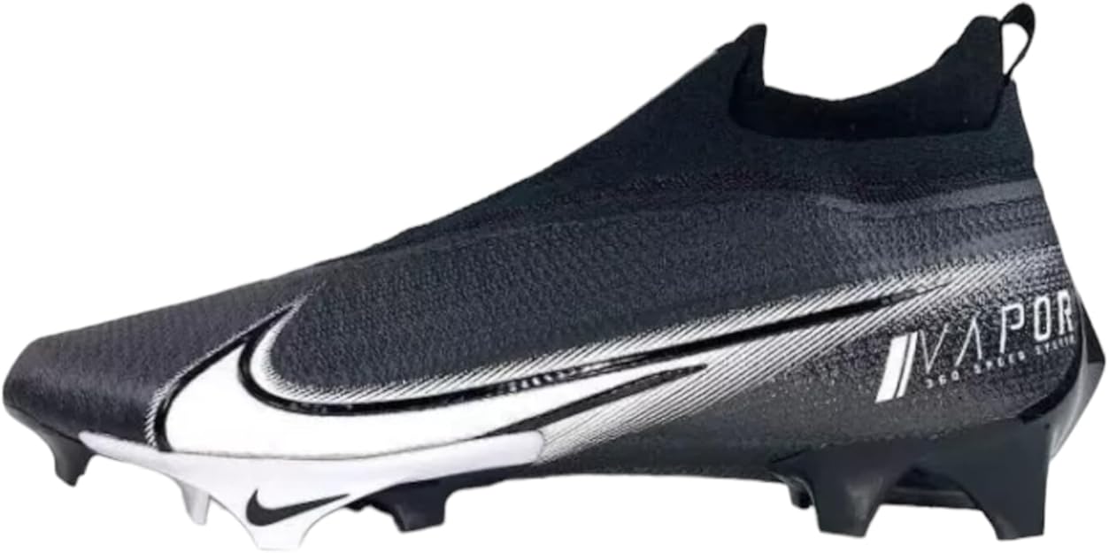Nike Men's Vapor Edge 360 Football Boots Soccer Cleats, Black White Elite, 14