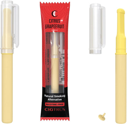 Cigtrus Oral Fixation Craving Relief Quit Smoking Aid Refreshing Grapefruit and Lemon Flavor Oxygen Inhaler 1/pc