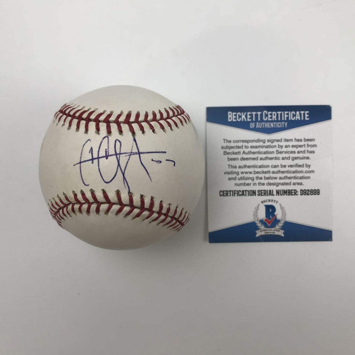 Autographed/Signed CC C.C. Sabathia Yankees Rawlings Official Major League Baseball ROML Beckett BAS COA