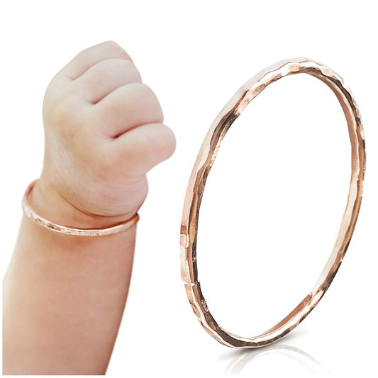 Baby Bangle Bracelet (4 1/2" Inches, Rose Gold Filled)