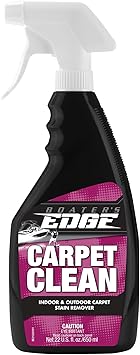 BOATER'S EDGE Carpet Cleaner Spray - Marine Grade, Heavy-Duty Spot & Area Rug Stain Remover for Boats, RVs, Cars, and Home - 22 OZ (BE2122)