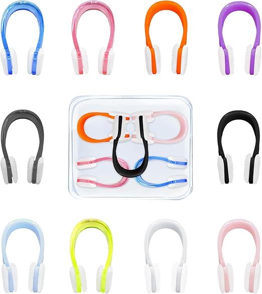 KYLELOVE Swimming Nose Plug, Silicone Swimming Nose Clip for Adults and Kids(Age 7+) Pool Swim Accessories Gear for Water Sports with Box Storage