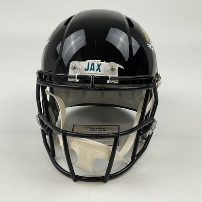 Autographed/Signed Trevor Lawrence Jacksonville Jaguars Full Size FS F/S Replica Football Helmet Fanatics COA