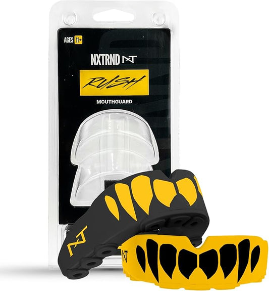 2 Pack Nxtrnd Rush Mouth Guard for Boxing and Other Sports (Yellow)