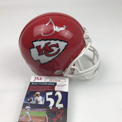 Autographed/Signed Tyreek Hill Kansas City Chiefs Mini Football Helmet JSA COA