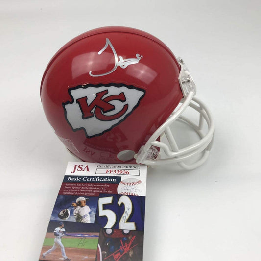 Autographed/Signed Tyreek Hill Kansas City Chiefs Mini Football Helmet JSA COA