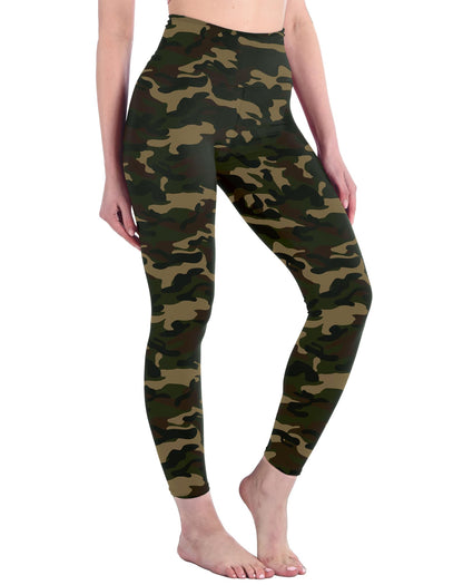 Ipletix Leggings for Women, High Waisted Leggings Buttery Soft Non See Through Workout Yoga Pants Green Camo
