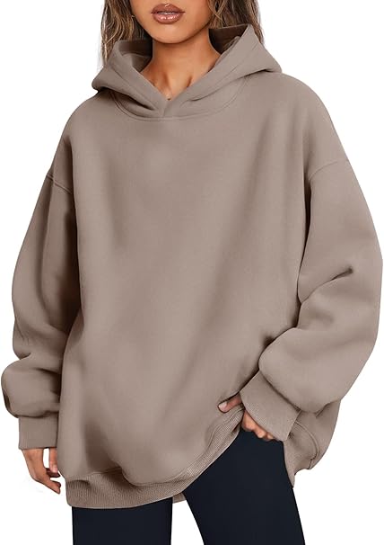 Trendy Queen Womens Oversized Hoodies Fleece Hooded Sweatshirts Comfy Casual Pullover Fall Winter Outfits Long Sleeve Tops