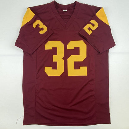 Autographed/Signed OJ O.J. Simpson USC Maroon College Football Jersey JSA COA