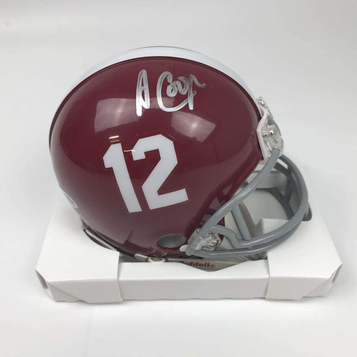 Autographed/Signed Amari Cooper Alabama Crimson Tide Mini College Football Helmet Beckett BAS COA Holo Only