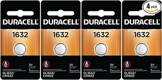 4 Pcs Fresh Duracell Lithium Battery ECR1632 CR1632 DL 1632 3V Batteries