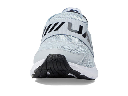 Under Armour Boy's Surge 3 Slip-On Print (Big Kid) Mod Gray/Black/Black 6.5 Big Kid M