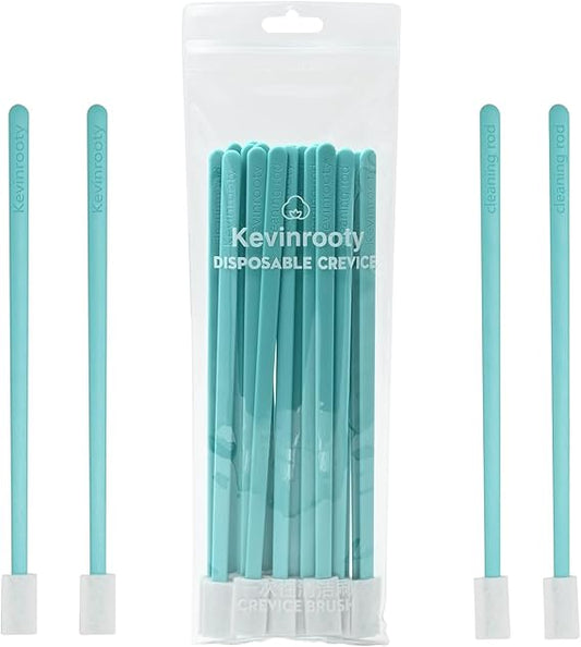 20PCS Crevice Cleaning Brush Tool Kit, Disposable Toilet Brush & Seat Cleaner (Blue)