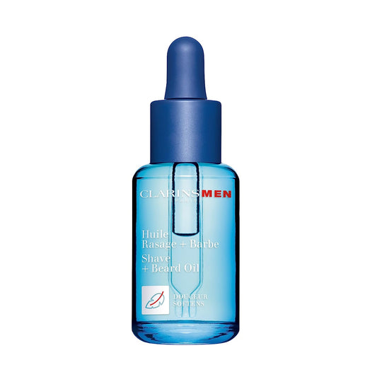 CLARINSMEN NEW Shave + Beard Oil | 2-In-1 Shaving and Beard Oil for Men | Preps Skin and Conditions Beard | Lightweight, Non-Greasy Dry Oil | All Skin Types | 1.0 Fluid Ounces