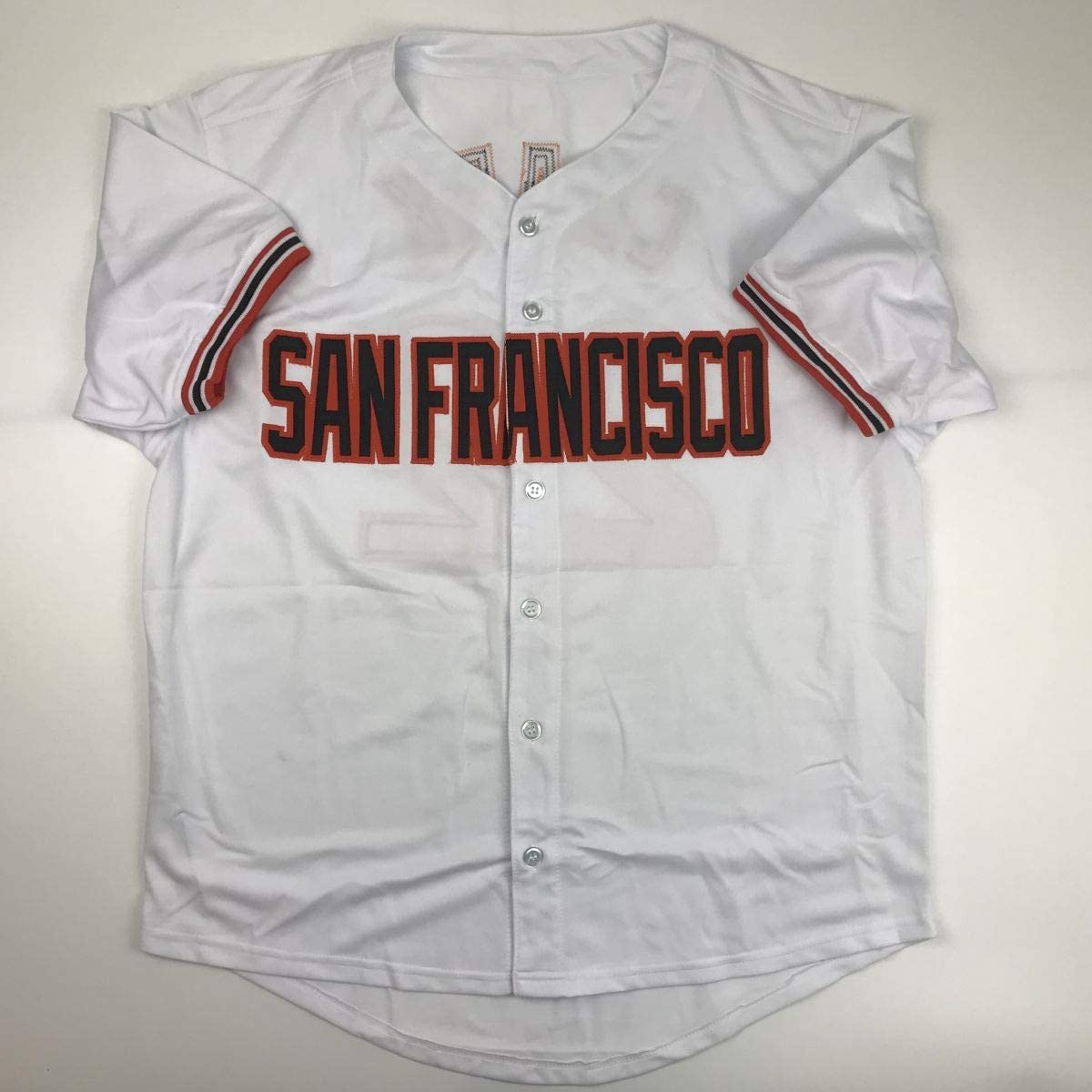 Autographed/Signed Will Clark San Francisco White Baseball Jersey Beckett BAS COA