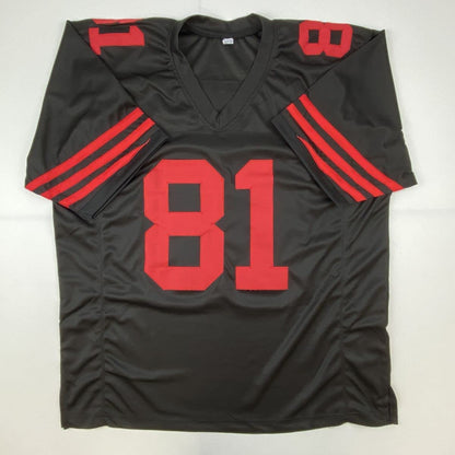 Autographed/Signed Anquan Boldin San Francisco Black Football Jersey JSA COA