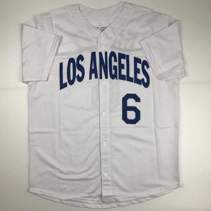 Autographed/Signed Steve Garvey Los Angeles LA White Baseball Jersey PSA/DNA COA