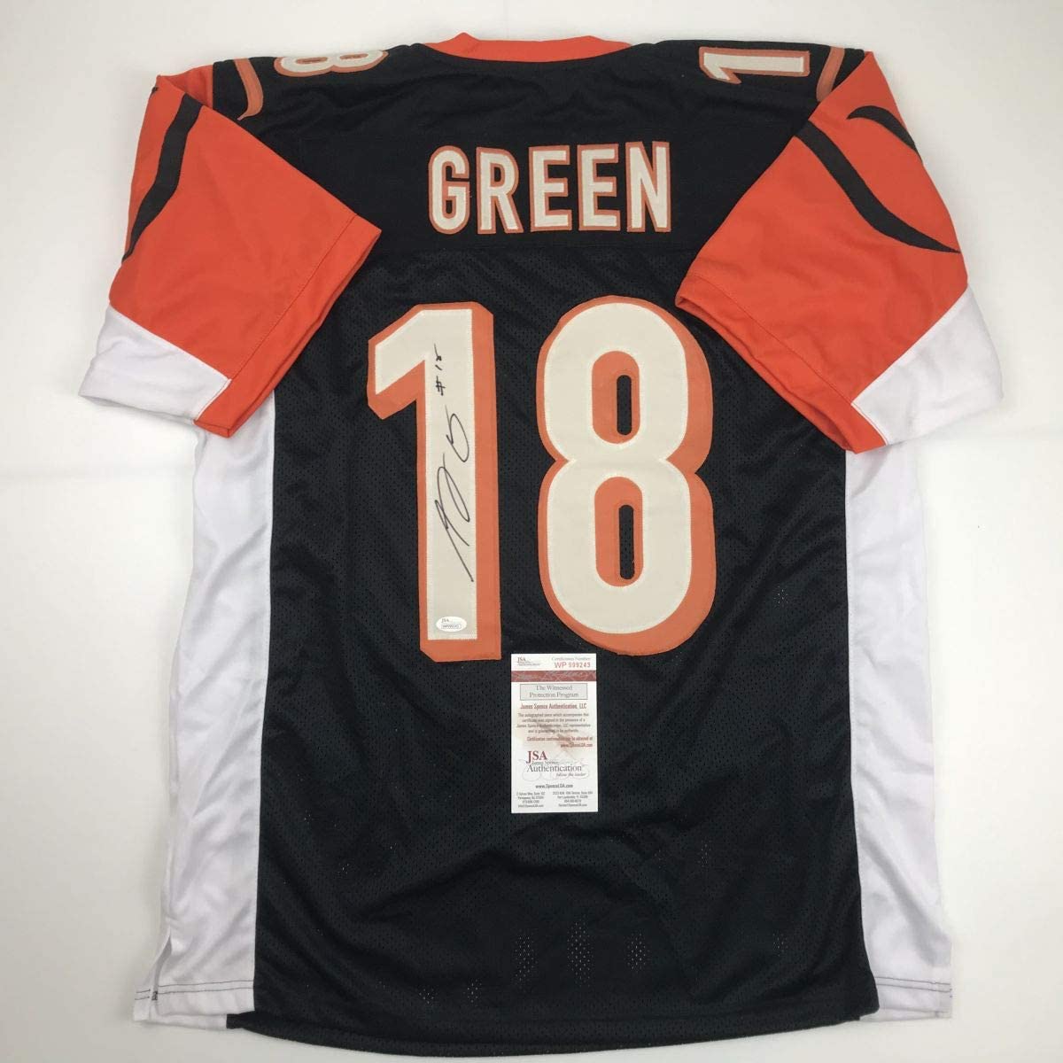 Autographed/Signed AJ A.J. Green Cincinnati Black Football Jersey JSA COA