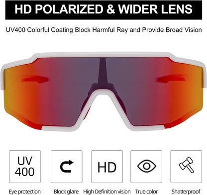 ROCKBROS Polarized Cycling Sunglasses UV400 Protection Lightweight Durable